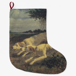 Laufende Hunde (Beagles) (von Constant Troyon) Großer Weihnachtsstrumpf