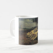 Laufende Hunde (Beagles) (von Constant Troyon) Kaffeetasse (Vorderseite Links)