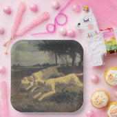 Laufende Hunde (Beagles) (von Constant Troyon) Pappteller (Party)