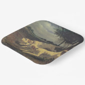 Laufende Hunde (Beagles) (von Constant Troyon) Pappteller (Gewinkelt)