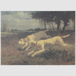 Laufende Hunde (Beagles) (von Constant Troyon) Seidenpapier