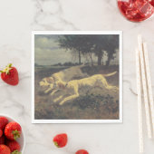 Laufende Hunde (Beagles) (von Constant Troyon) Serviette (Beispiel)