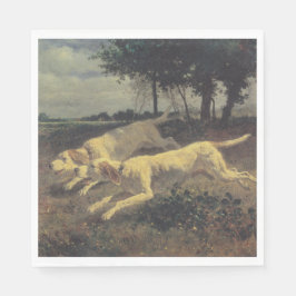 Laufende Hunde (Beagles) (von Constant Troyon) Serviette