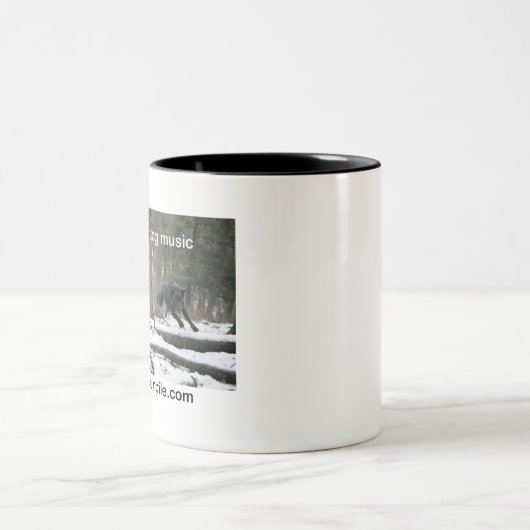 Laufende Hunde-Tasse Zweifarbige Tasse (Mittel)