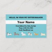 Laufende HundeVisitenkarte Visitenkarte (Vorderseite)