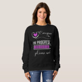 Laufende Karriere bitte warten Sweatshirt (Vorne ganz)