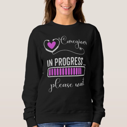 Laufende Karriere bitte warten Sweatshirt (Vorderseite)