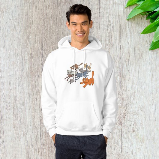 Laufende Katzen Hoodie