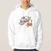 Laufende Katzen Hoodie (Vorderseite)