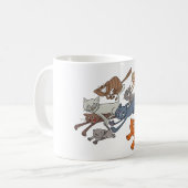 Laufende Katzen Kaffeetasse (Vorderseite Links)