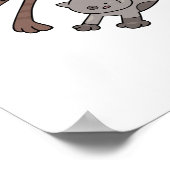 Laufende Katzen Poster (Ecke)