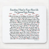 Laufende Leben-Lektionen Mousepad (Vorne)