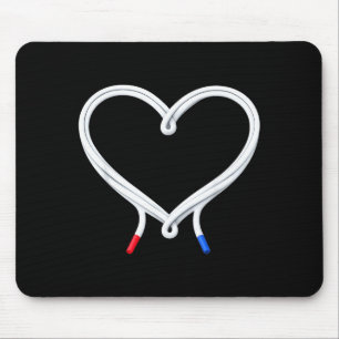 Laufende Liebesherz-Lace Valentine Runner Mousepad