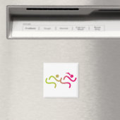 Laufende Mädchen für immer Magnet (In Situ (Geschirrspüler))