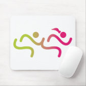 Laufende Mädchen für immer Mousepad (Mit Mouse)