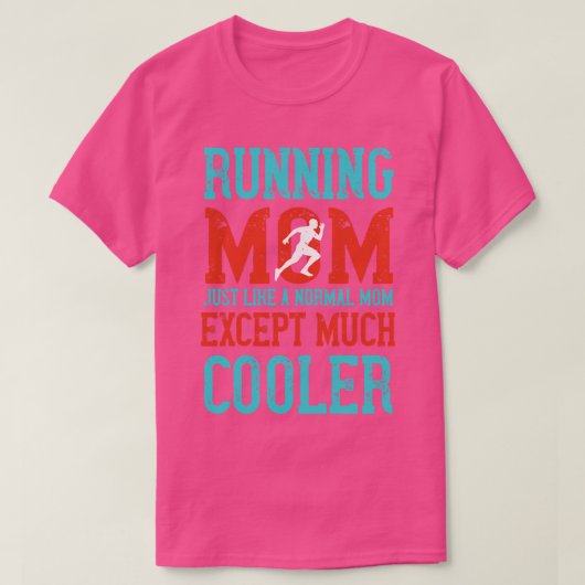 Laufende Mama cooler als normal T-Shirt (Design vorne)