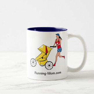 Laufende Mama-Tasse Zweifarbige Tasse