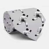 Laufende Mann-Silhouette Krawatte (Gerollt)