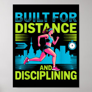Laufende Marathonläufer-Mutter Athletin Leichtathl Poster