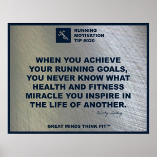 Laufende Motivations-Spitze #020 Poster