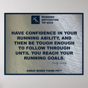 Laufende Motivations-Spitze #034 Poster