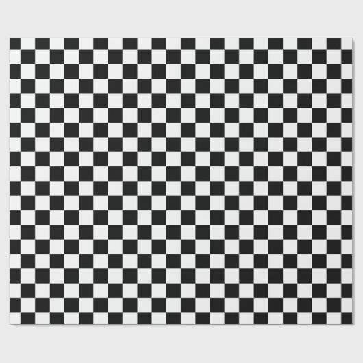 Laufende Musterverpackung Checkered Flagge Auto Geschenkpapier (Flach)