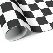 Laufende Musterverpackung Checkered Flagge Auto Geschenkpapier (Rolleneckpunkt)