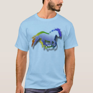 laufende Pferde 3D T-Shirt