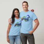 laufende Pferde 3D T-Shirt (Unisex)