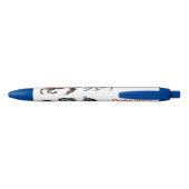 Laufende Pferde, die Stift schreiben (Rückseite)