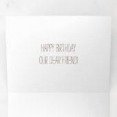 Laufende Pferde Geburtstagsgrüße Dreifach Gefaltete Karte (Innen Erste Seite)