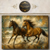 Laufende Pferde Kollektion Decoupage Geschenkpapier Set