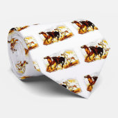 Laufende Pferde Krawatte (Gerollt)