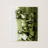 Laufende Pferde - Kreative Kunst Puzzle (Vertikal)