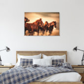 Laufende Pferde Leinwanddruck (Insitu (Schlafzimmer))