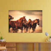 Laufende Pferde Leinwanddruck (Insitu (Wohnzimmer))