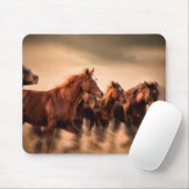 Laufende Pferde Mousepad (Mit Mouse)