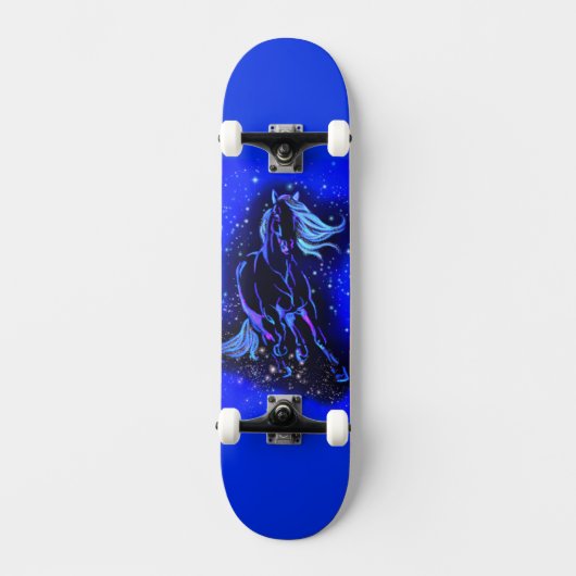 Laufende Pferde-Skateboard Skateboard (Vorderseite)
