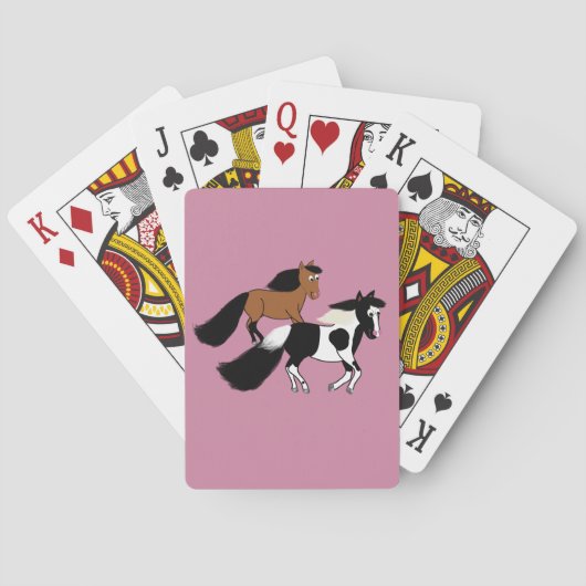 Laufende Pferde Spielkarten (Rückseite)