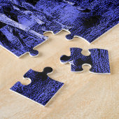 Laufende Pferde und blauer Mondlicht Puzzle (Seite)