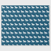 Laufende Pferde Wählen Sie Ihre Farbe Geschenkpapier (Flach)