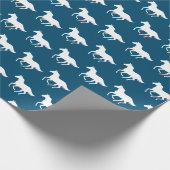 Laufende Pferde Wählen Sie Ihre Farbe Geschenkpapier (Ecke)