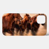 Laufende Pferde, Weichheit und fliegende Mähne Case-Mate iPhone Hülle (Rückseite (Horizontal))