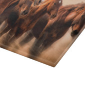 Laufende Pferde, Weichheit und fliegende Mähne Schneidebrett (Ecke)