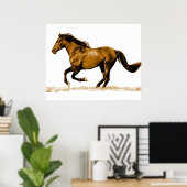 Laufende Pferdeposter drucken Poster (Heimbüro)