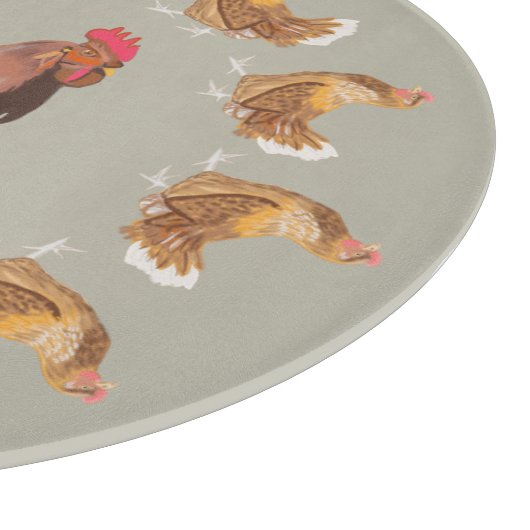 Laufende Rasterhalterungen und Hühner Schneidebrett (Ecke)