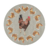 Laufende Rasterhalterungen und Hühner Schneidebrett (Vorderseite)