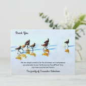 Laufende Sandpiper auf dem Hilton Head Beach Beile Ankündigung (Stehend Vorderseite)