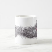 Laufende schäbige schwarze Terrier-Tasse Kaffeetasse (Mittel)