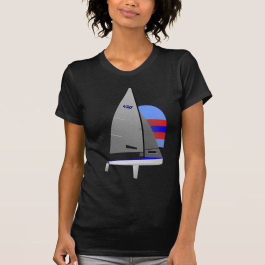 Laufende Segelboot 470 onedesign olympische Klasse T-Shirt (Vorderseite)